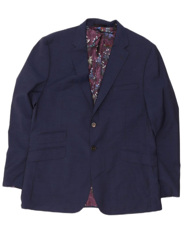 Ted Baker Ανδρικό μπουφάν σακάκι UK 44 2XL Navy Blue Wool