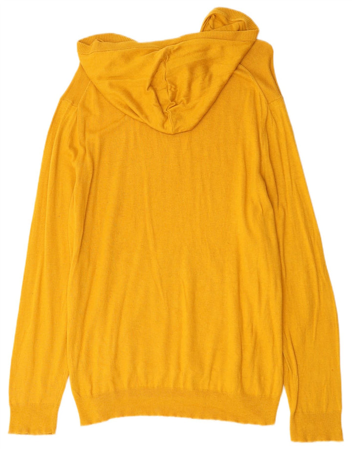 Zara Ανδρικό Hoodie Jumper Medium Yellow