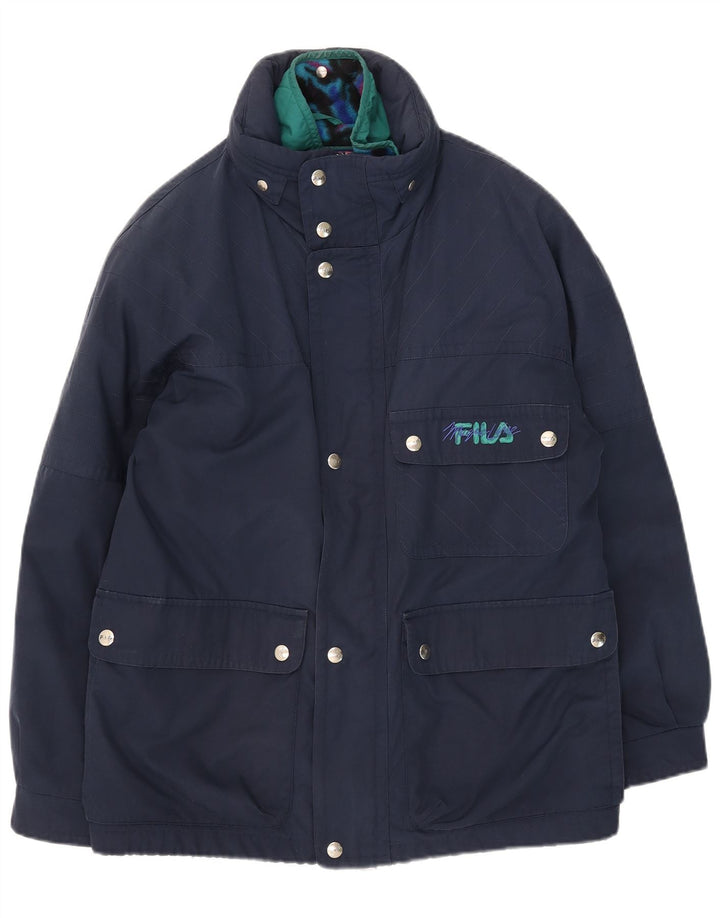 Fila Ανδρικό κουκούλα Utility Jacket UK 40 Large Navy Blue Polyester