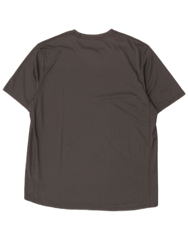 Ανδρικό γραφικό μπλουζάκι Nike Dri Fit Top Large Grey Polyester