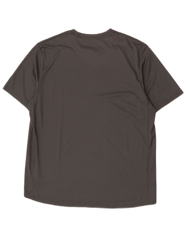 Ανδρικό γραφικό μπλουζάκι Nike Dri Fit Top Large Grey Polyester