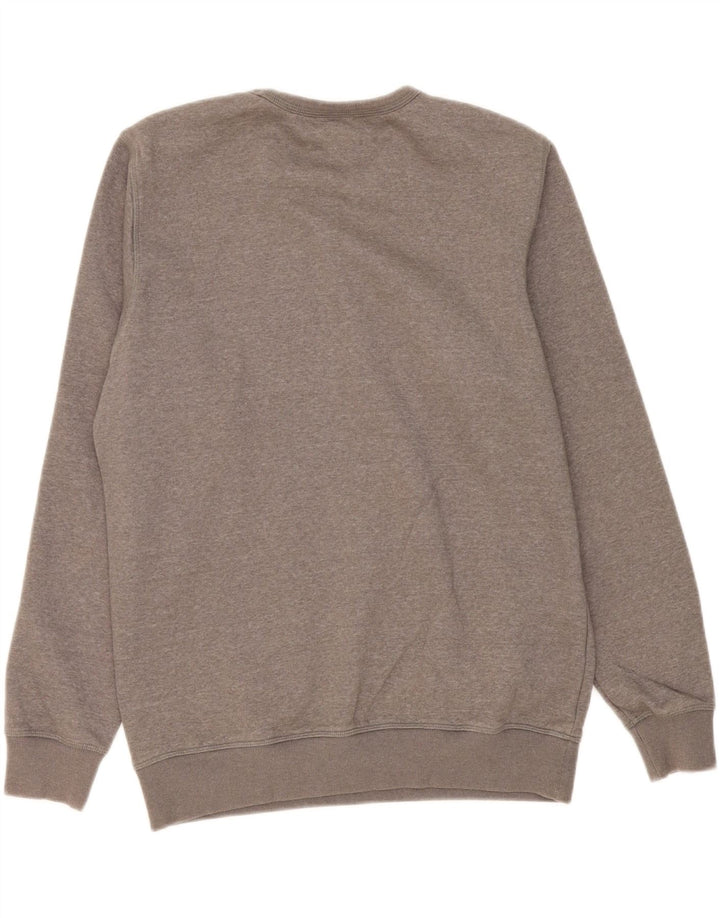 COLUMBIA Mens Graphic Sweatshirt Jumper Medium Grey Cotton Vintage Columbia and Second-Hand Columbia from Messina Hembry 