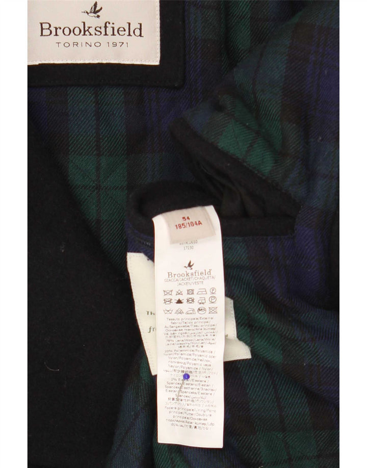 Ανδρικό παλτό μπιζελιού Brooksfield IT 54 2XL Navy Blue Wool