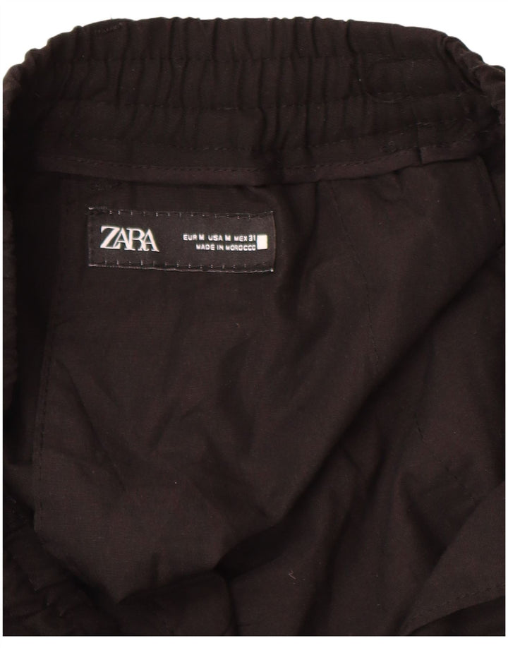 Ανδρική φόρμα Zara Cargo Παντελόνι Μεσαίο Μαύρο Πολυεστέρα