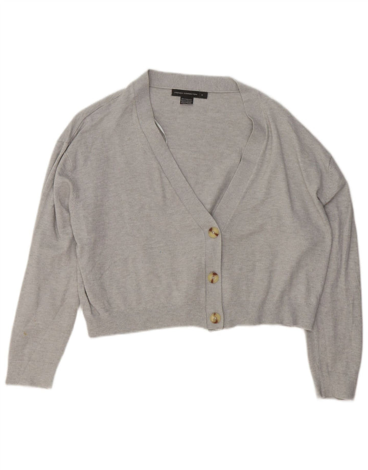 Γυναικείο πουλόβερ γαλλικής σύνδεσης Crop Oversized Cardigan UK 10 Small Grey
