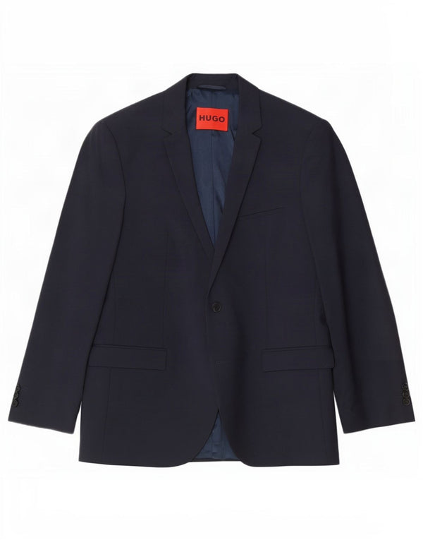 Ανδρικό σακάκι σακάκι Hugo Boss UK 54 2XL Navy Blue Virgin Wool