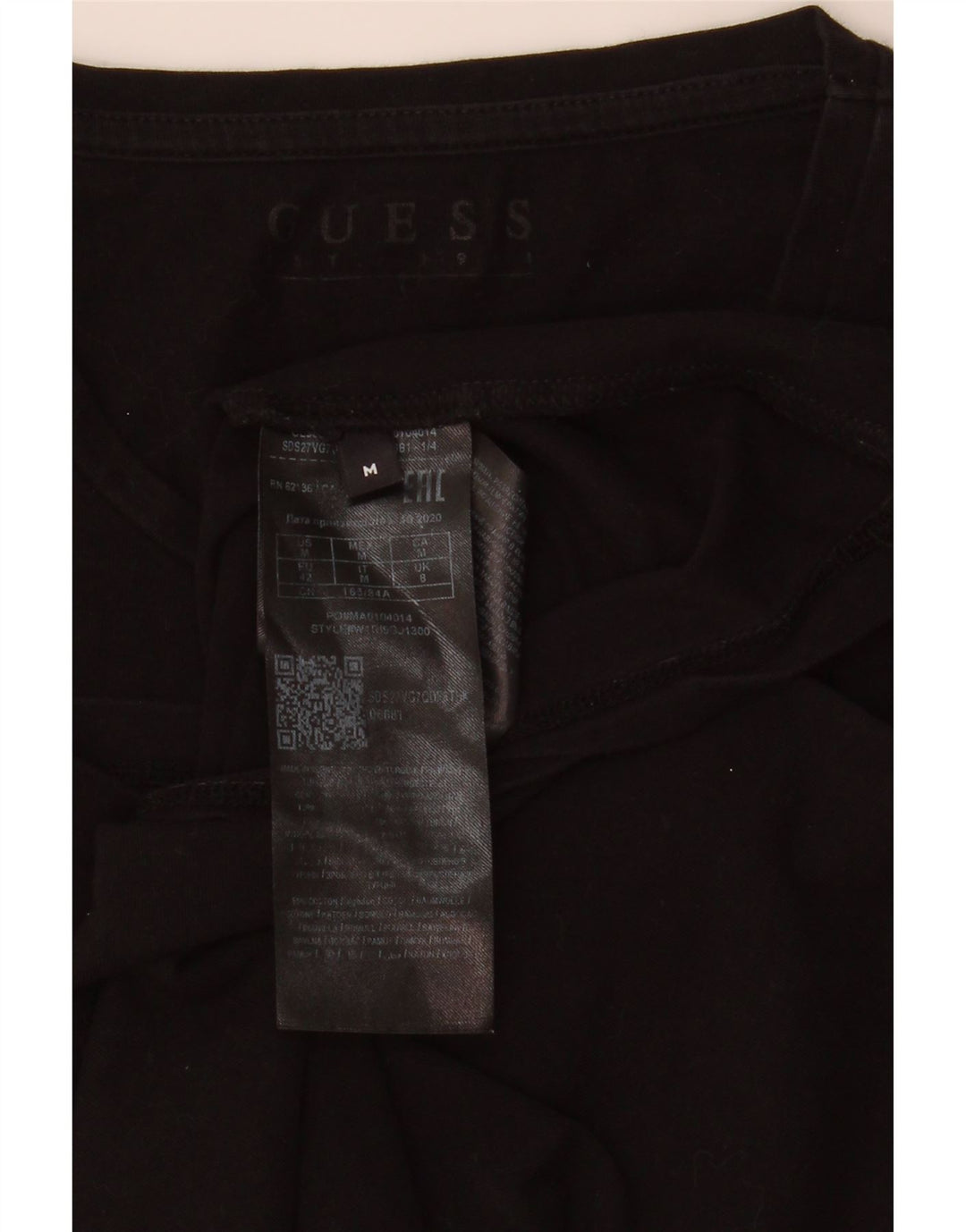 Γυναικείο γραφικό μπλουζάκι Guess Top UK 8 Small Black