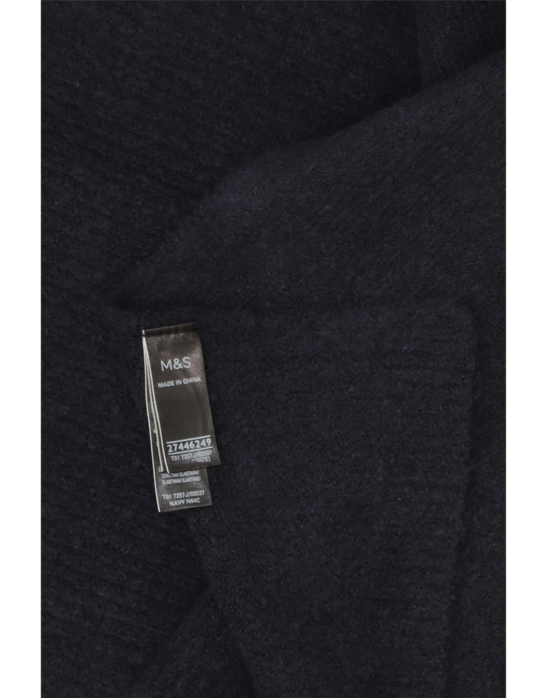 Marks & Spencer Γυναικεία Poncho Jumper One Size Navy Blue Polyester