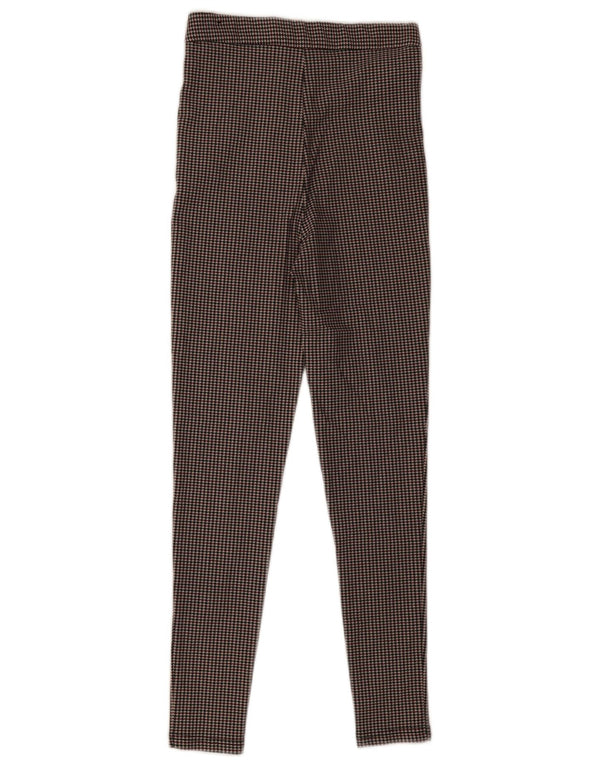 Zara Γυναικείο Skinny παντελόνι Chino XS W24 L28 Πολύχρωμο Houndstooth