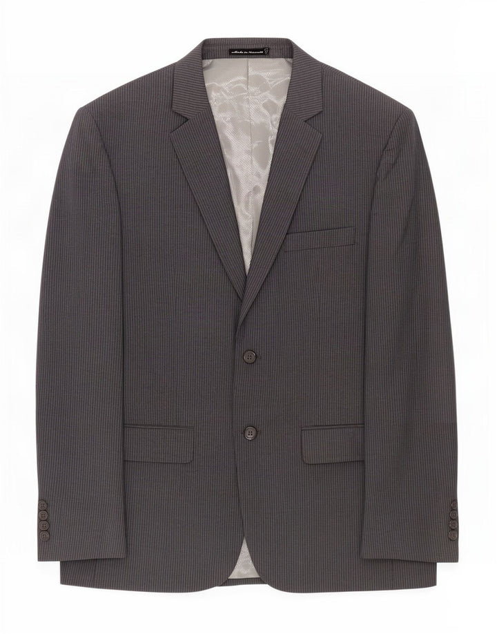 Pierre Cardin Ανδρικό σακάκι 2 κουμπιών UK 40 Large Grey Pinstripe