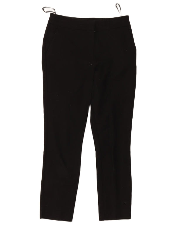 Warehouse Γυναικείο Slim Cropped Παντελόνι UK 8 Small W30 L25 Black Cotton