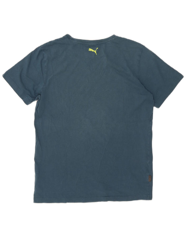 Ανδρικό γραφικό T-Shirt Puma Top Medium Blue