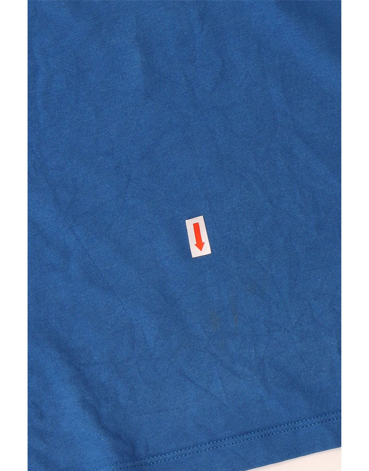 Jack Wolfskin γυναικείο γραφικό μπλουζάκι UK 22/24 2XL μπλε βαμβακερό