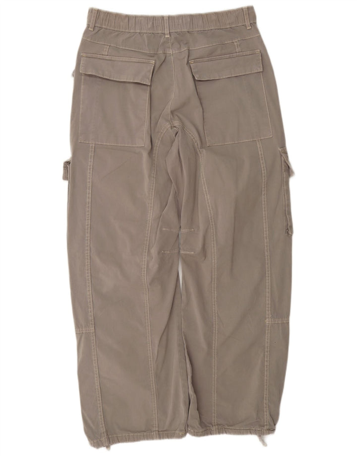 Zara Γυναικείο ίσιο παντελόνι Cargo EU 38 Small W28 L28 Γκρι