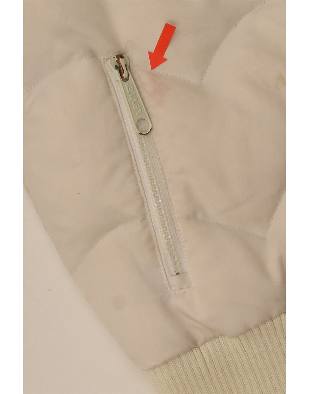 Γυναικείο μπουφάν Levi's με επένδυση UK 6 XS White Colourblock Πολυεστέρας