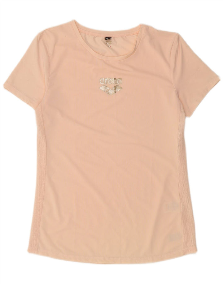 Arena Γυναικείο T-Shirt Top UK 14 Large Pink Polyester