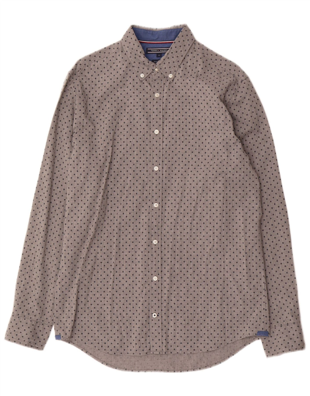 Ανδρικό πουκάμισο Tommy Hilfiger New York Fit Medium Grey Geometric