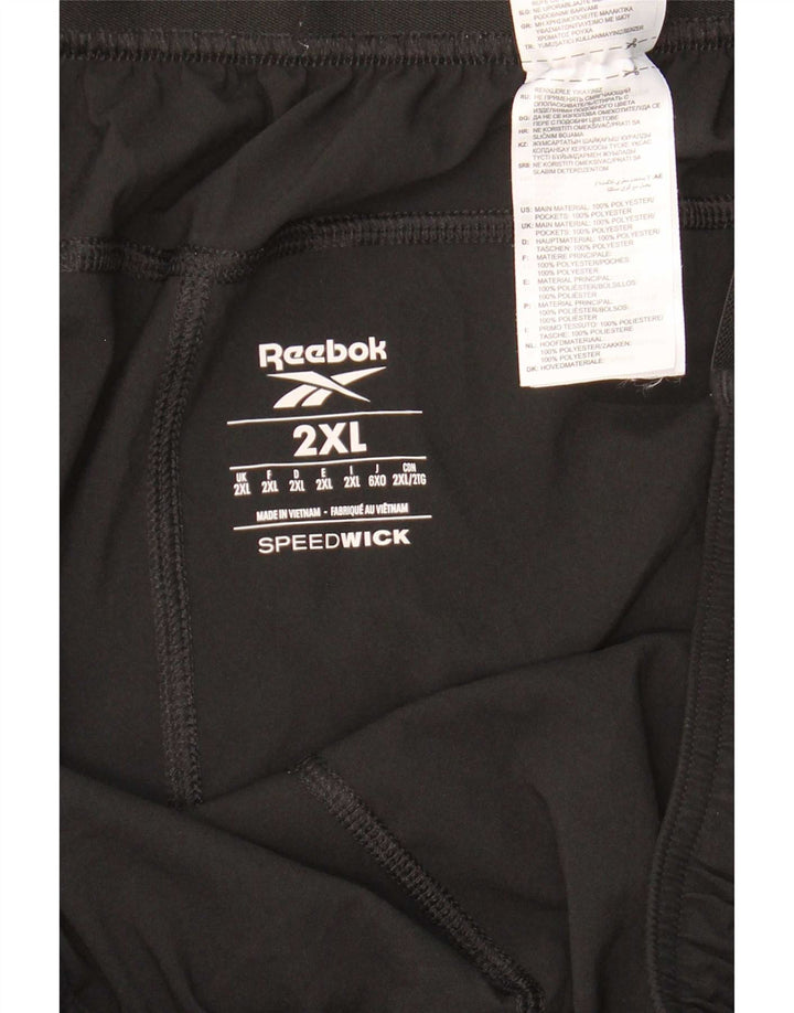 Ανδρικό αθλητικό σορτς Reebok 2XL μαύρο πολυεστέρα