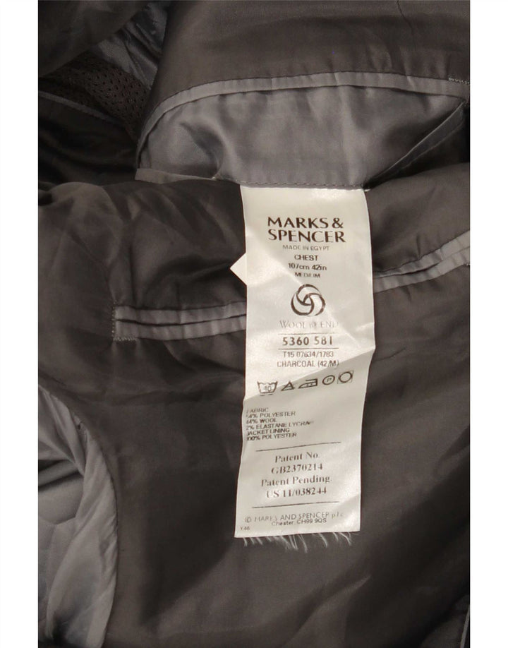 Marks & Spencer Ανδρικό σακάκι blazer UK 42 Large Grey Polyester