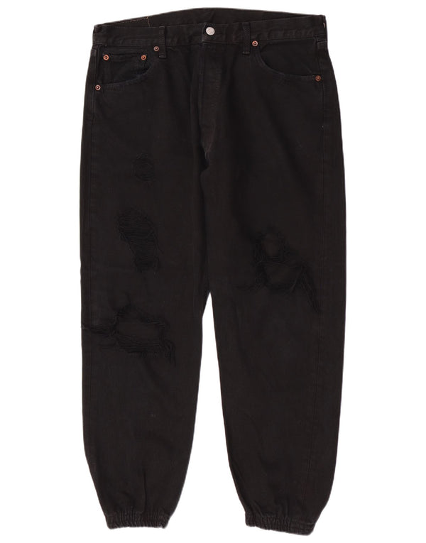 Levi's Womens 512 Joggers Tapered Jeans W36 L27 Μαύρο βαμβακερό