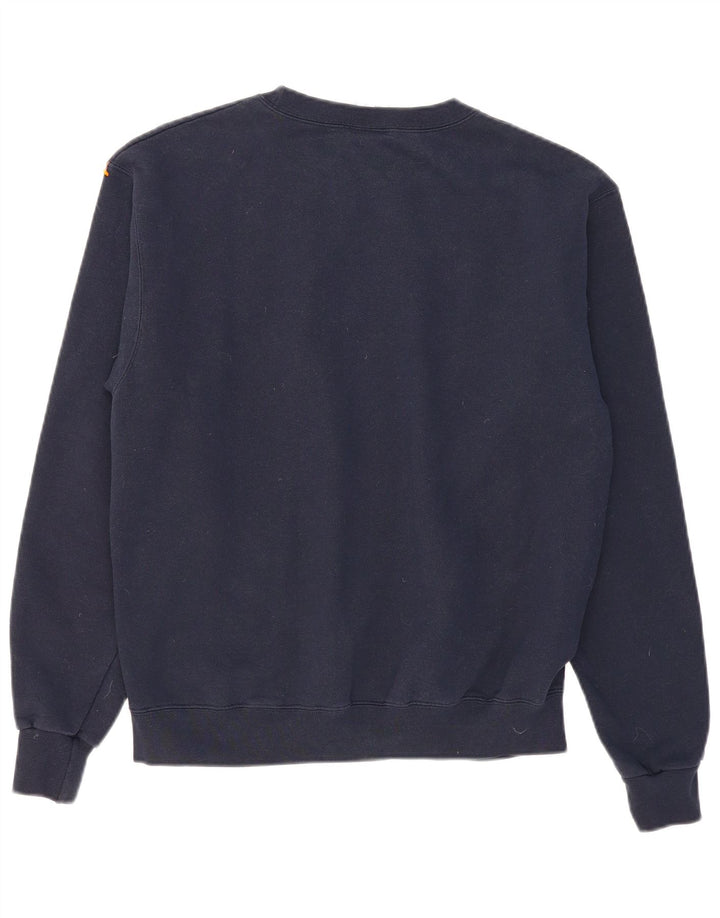 CHAMPION Mens Graphic Sweatshirt Jumper Medium Navy Blue Cotton