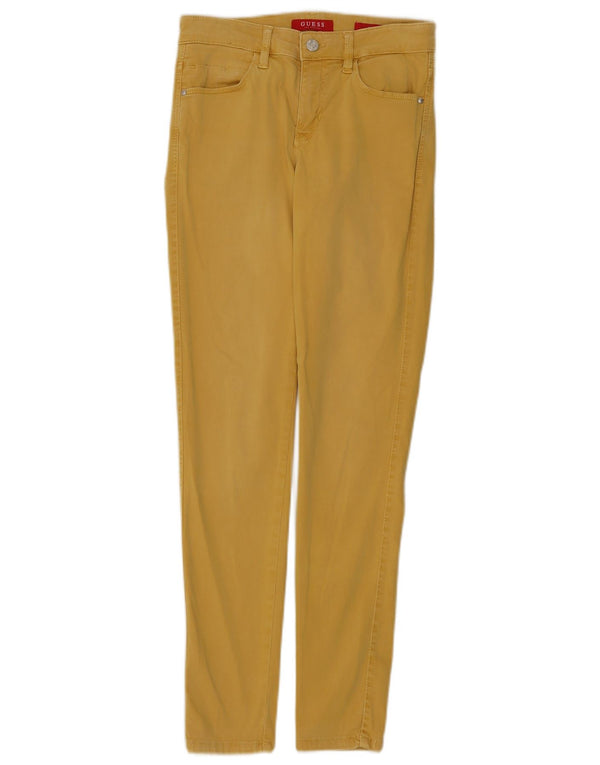 Guess Γυναικείο Skinny Jeans W26 L30 Κίτρινο Βαμβακερό