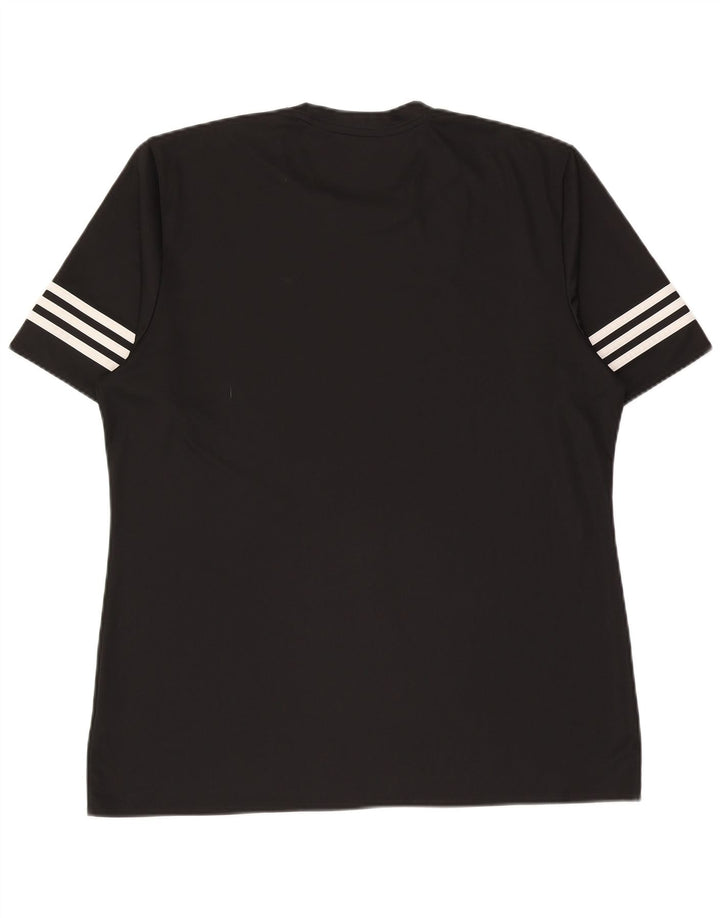 Ανδρικό T-Shirt Climalite Adidas Top XL Μαύρο Πολυεστέρας