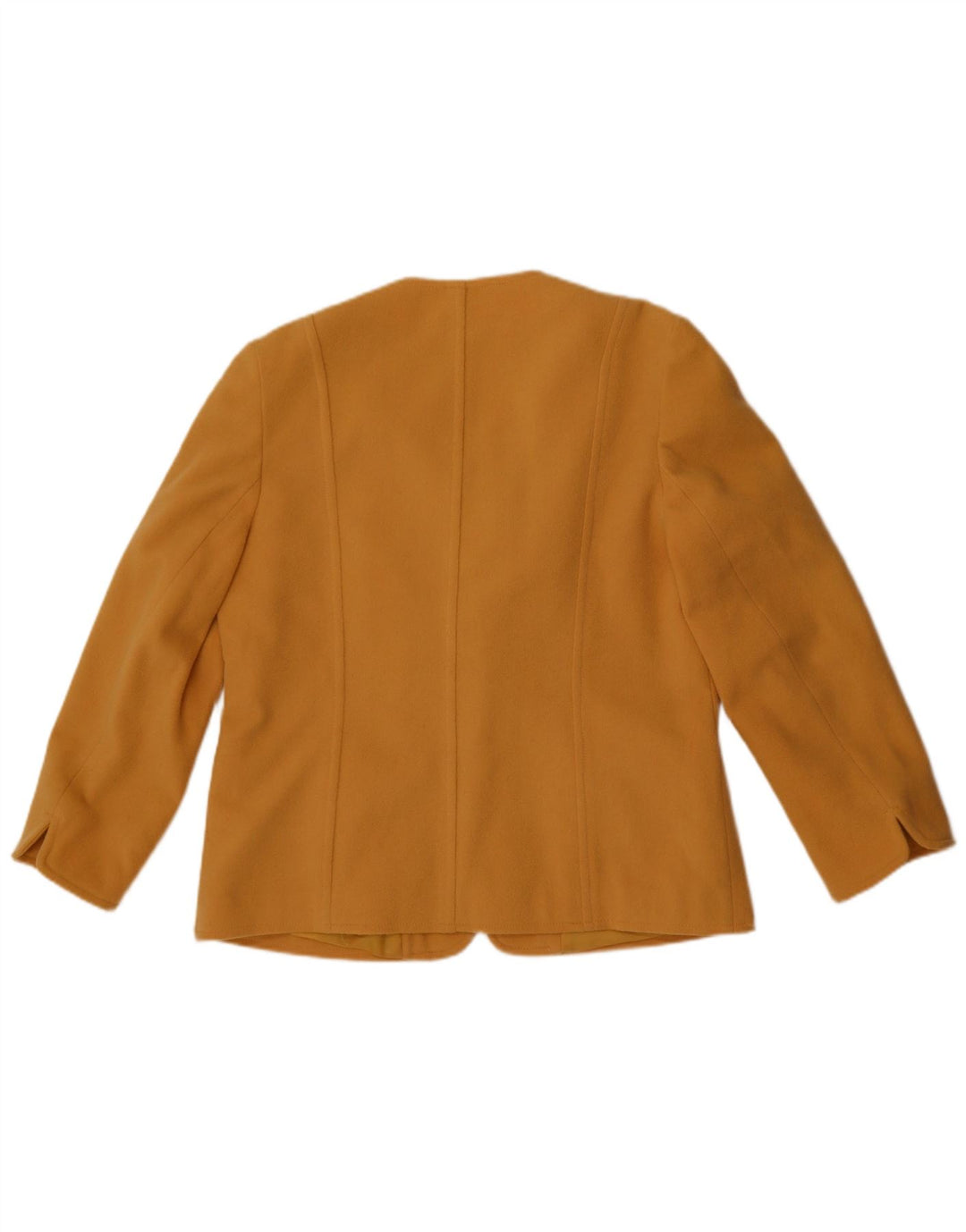 First Avenue Γυναικείο σακάκι σακάκι με 1 κουμπί UK 14 Medium Yellow Wool