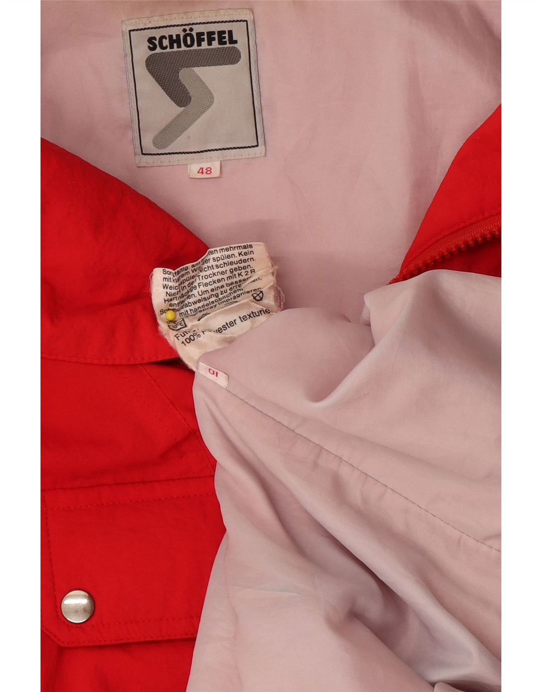 Schoffel Ανδρικό μπουφάν Anorak Ski Loose Fit EU 48 Medium Red Polyester