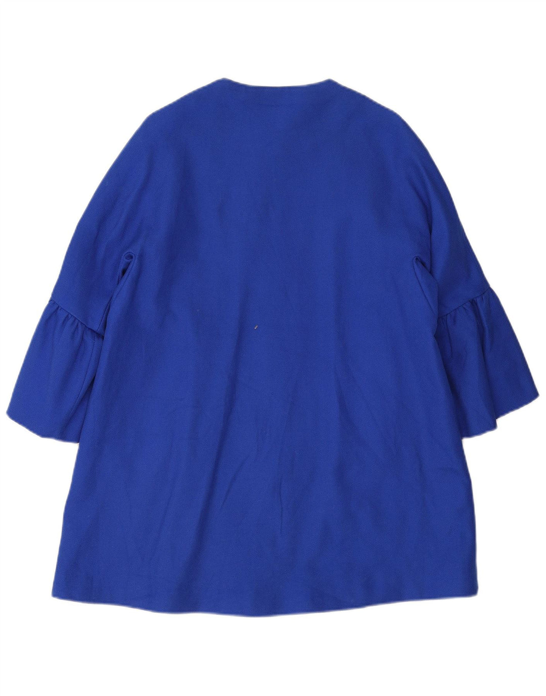 Zara Γυναικείο Πανωφόρι UK 14 Medium Blue Cotton