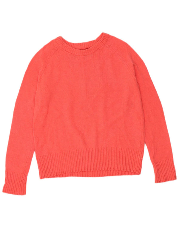 Superdry Womens Boat Neck Jumper Sweater UK 10 Small Pink Nylon