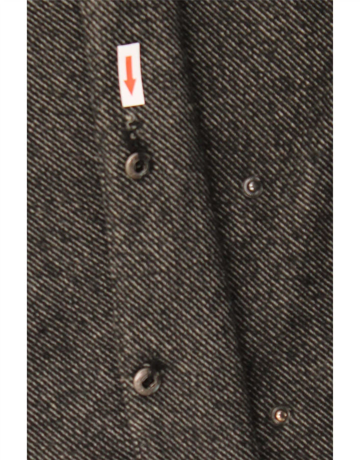 Marks & Spencer Γυναικείο Πανωφόρι UK 14 Medium Grey Pinstripe Polyester