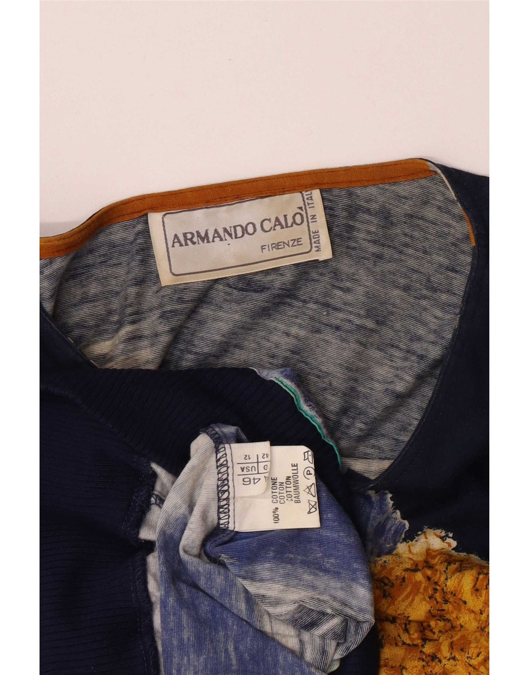 Γυναικεία Abstract Pattern Μπλούζα Armando Calo Top IT 46 Large Navy Blue