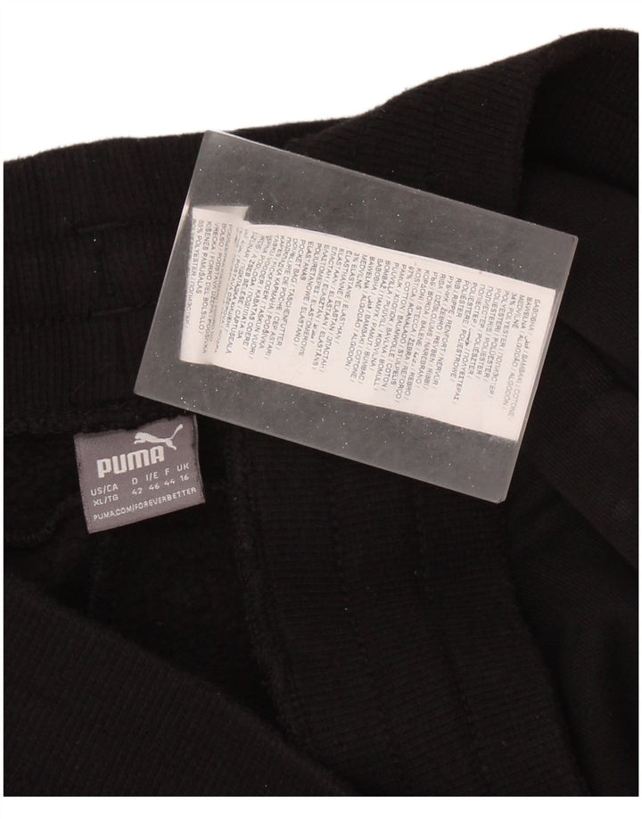 PUMA Γυναικεία αθλητική φόρμα Παντελόνι Joggers UK 16 Large Μαύρο Βαμβακερό