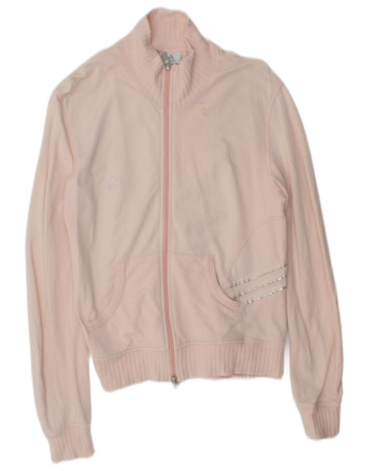 Γυναικεία αθλητική φόρμα Adidas Top Jacket UK 14 Medium Pink Cotton