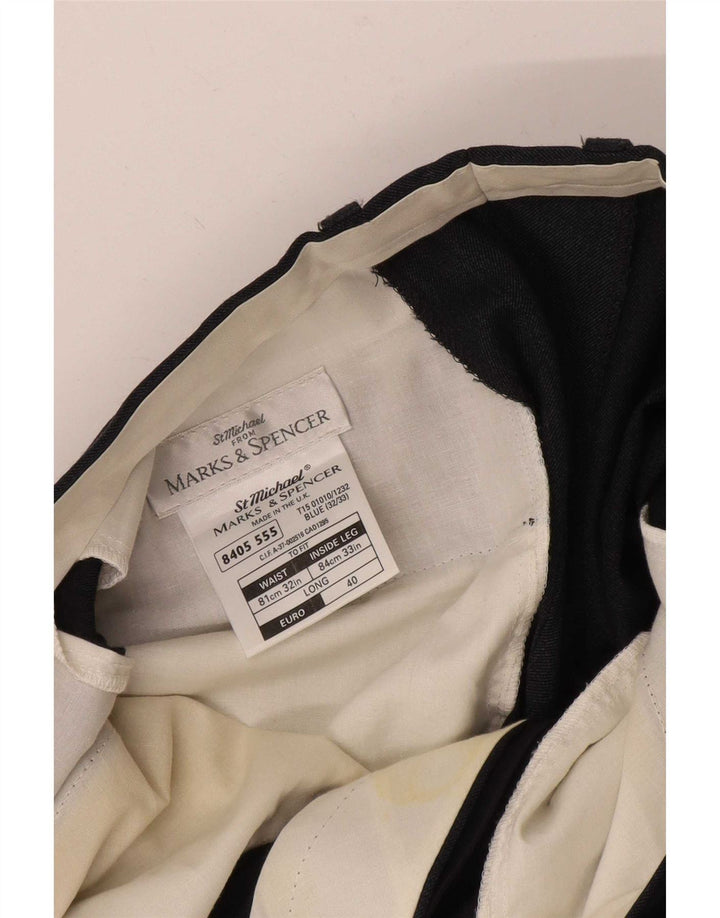 Marks & Spencer Ανδρικό St. Michael ίσιο παντελόνι W32 L33 Navy Blue