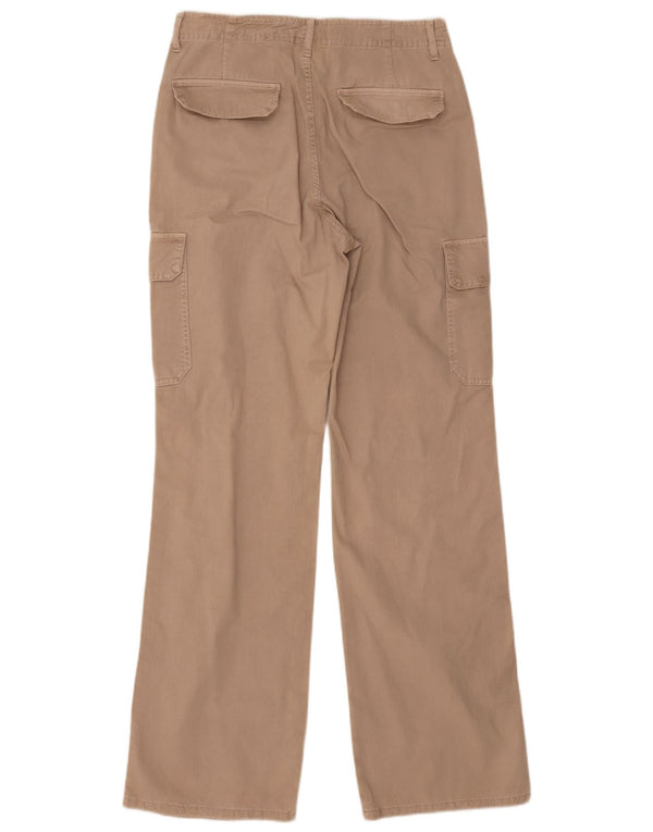 Zara Γυναικείο ίσιο παντελόνι Cargo EU 38 Small W28 L33 Beige