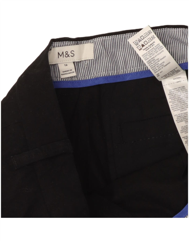 Marks & Spencer Γυναικείο σορτς Chino UK 12 Medium W30 μαύρο βαμβακερό