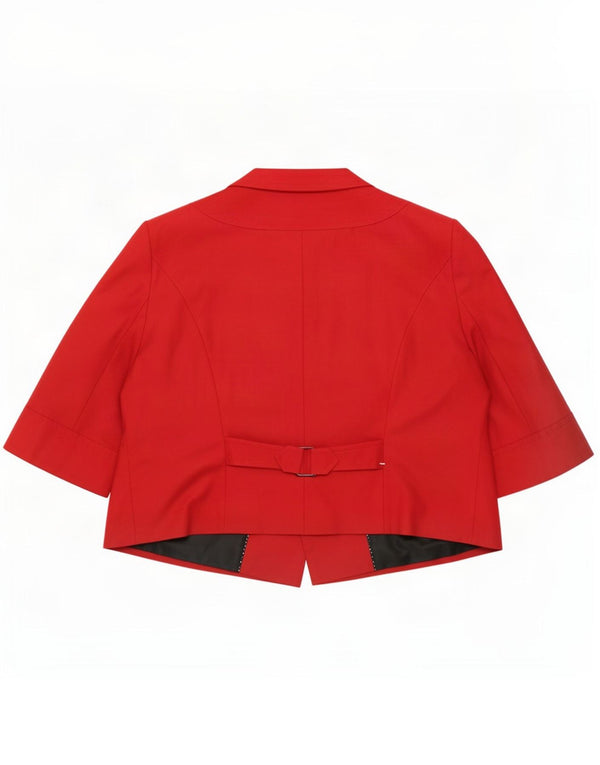 Marks & Spencer Γυναικείο κοντομάνικο μπουφάν Bolero UK 22 3XL κόκκινο