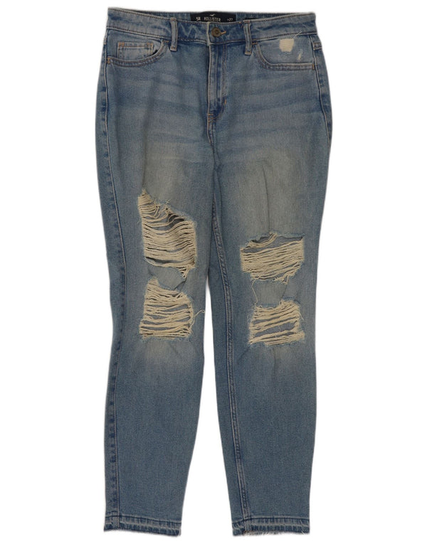 Hollister Γυναικεία ψηλόμεσα Crop Skinny Jeans US 5 Small W27 L26 Blue Cotton