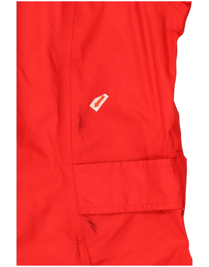 Eddie Bauer Γυναικείο Αδιάβροχο με κουκούλα UK 14 Medium Red Nylon