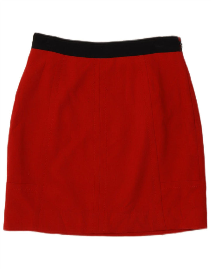 Coast Γυναικεία Μίνι Φούστα UK 8 Small W26 Red Colourblock Polyester
