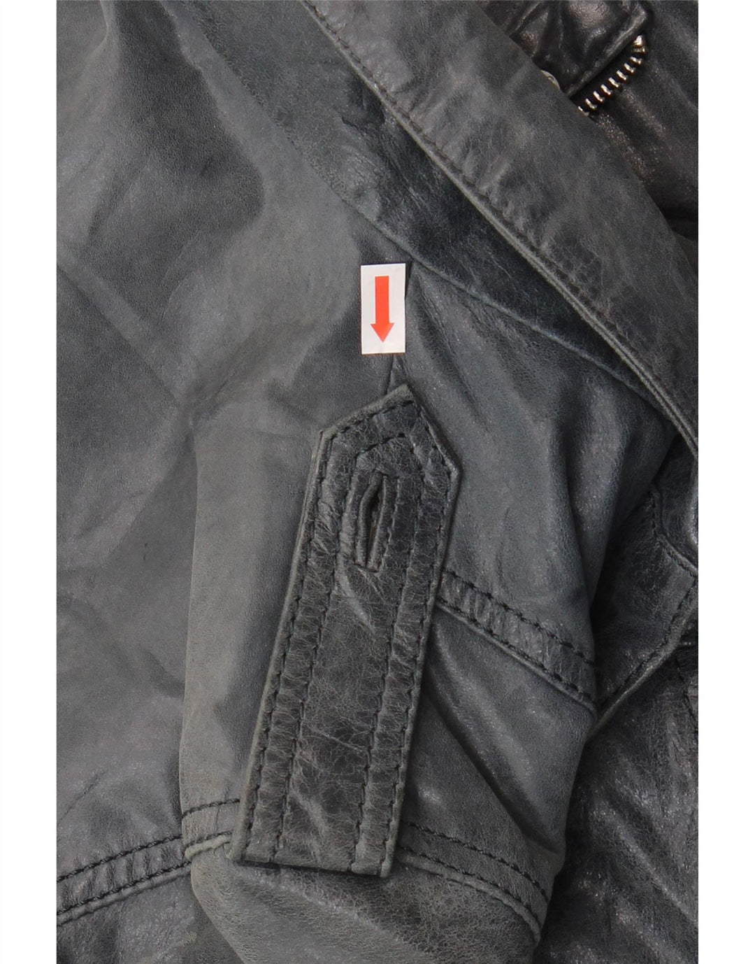 Vintage Γυναικείο Bomber Δερμάτινο Μπουφάν IT 46 Large Navy Blue Leather