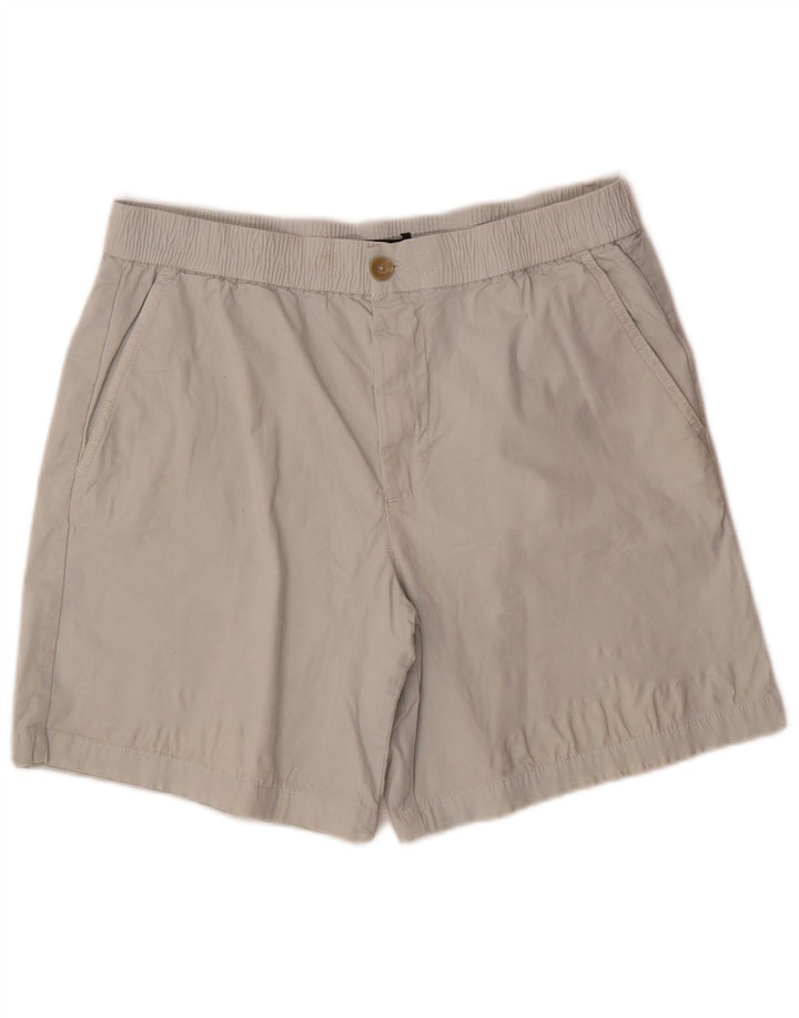 Zara Ανδρικό σορτς Chino μεγάλο W34 Γκρι βαμβακερό