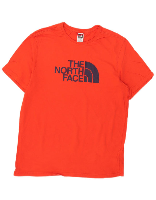 Ανδρικό γραφικό T-Shirt North Face Top μεσαίο κόκκινο βαμβακερό