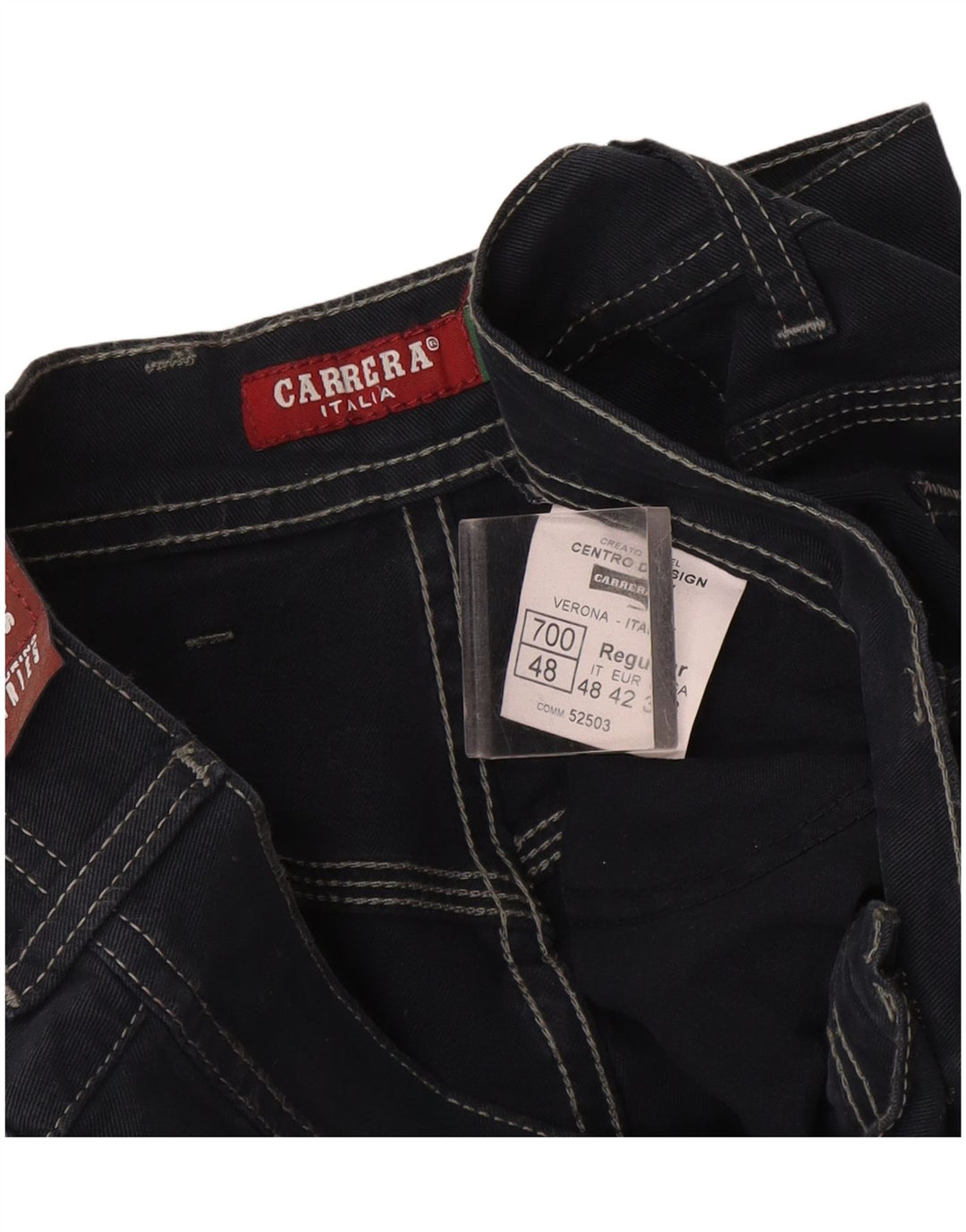 Carrera Ανδρικό τζιν ίσιο IT 48 Medium W33 L34 Navy Blue Cotton
