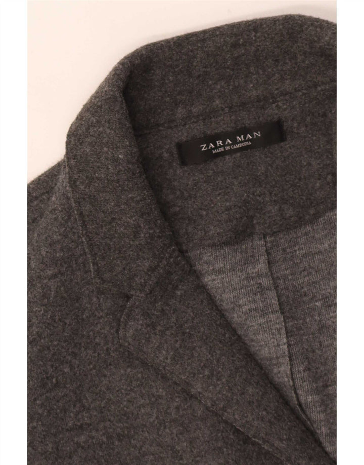 Ανδρικό πανωφόρι Zara UK 38 Medium Grey