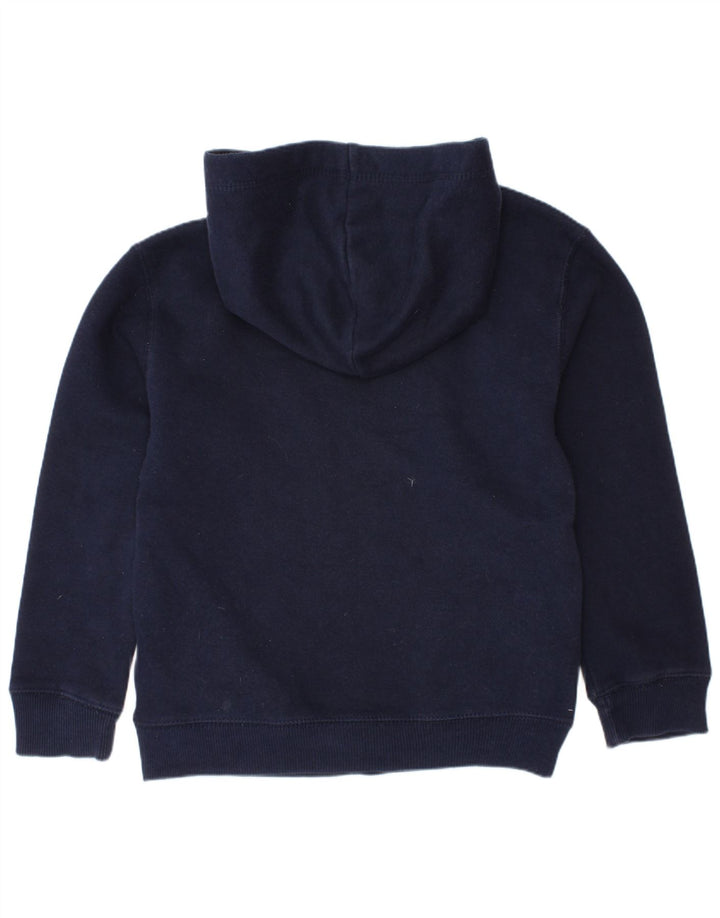 TOMMY HILFIGER Boys Graphic Hoodie Jumper 5-6 ετών Navy Blue Cotton
