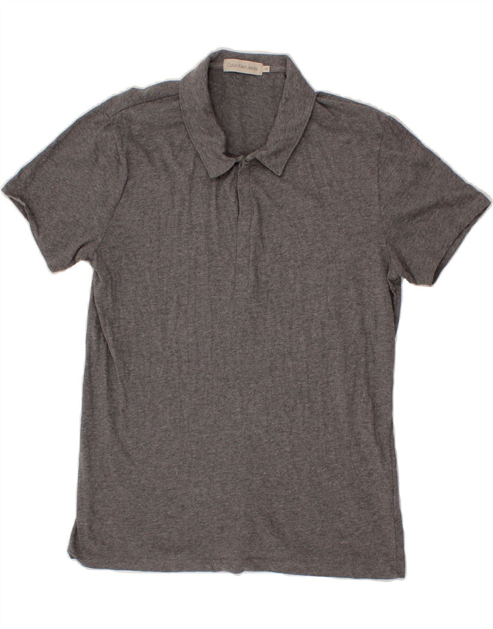 CALVIN KLEIN JEANS Mens Polo Shirt Medium Grey Cotton Vintage Calvin Klein Jeans and Second-Hand Calvin Klein Jeans from Messina Hembry 