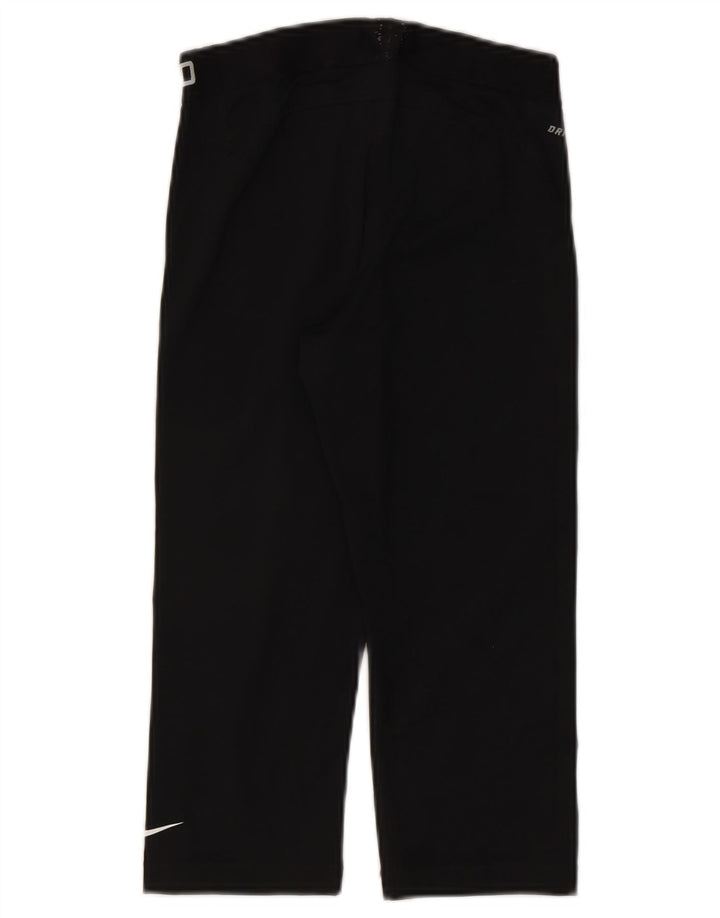 Γυναικεία Nike Dri Fit Graphic Capri leggings UK 12 Medium Black Polyester